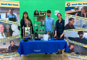 Chilcotts stand at Honiton Community College Careers Fair